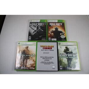 5 games Lot: Call of Duty Black Ops 2, 3 + Modern Warfare 2, 3, 4 (Xbox 360)